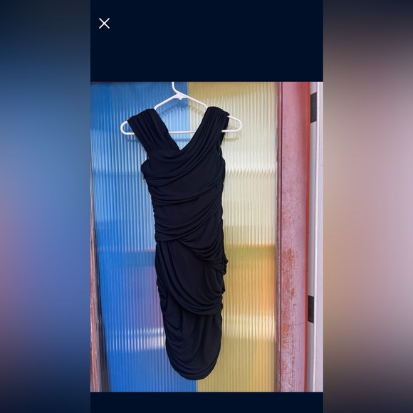 Nicole Miller black cocktail dress, NWOT, size 4. - Picture 3 of 4